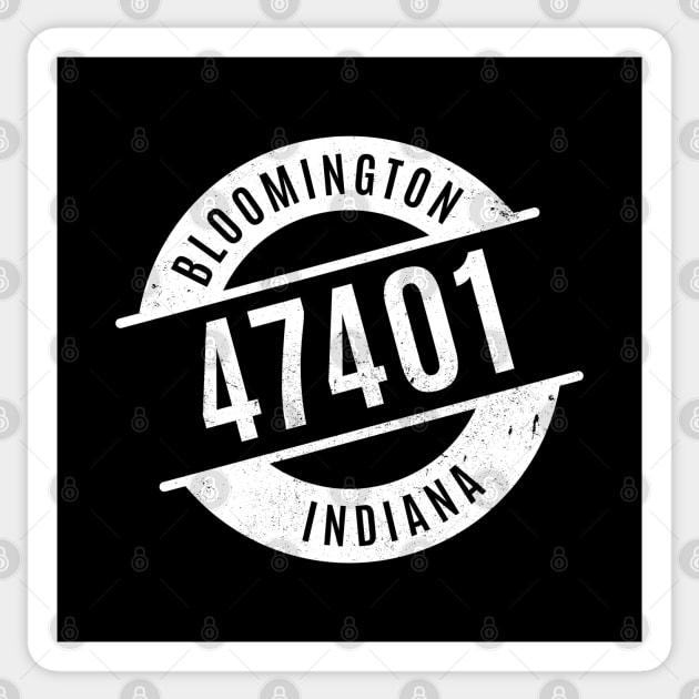 Bloomington Indiana 47401 Zip Code Sticker by creativecurly